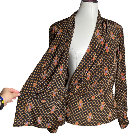 Vintage Evan Picone Wrap Peplum Blouse - Picture 5 of 14